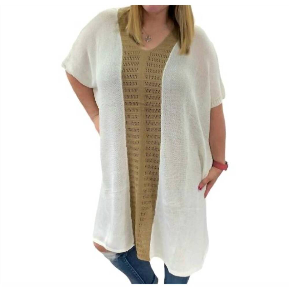 NEW BLAKELEY aria cover-up dress in white/grey